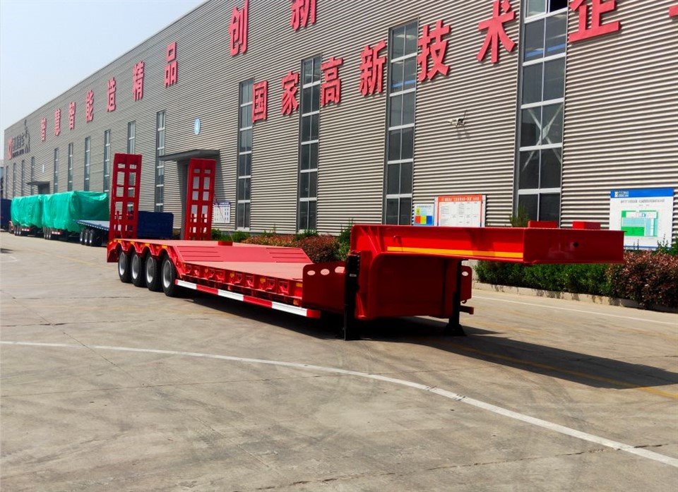 60tons   Lav   seng   Semi   trailer