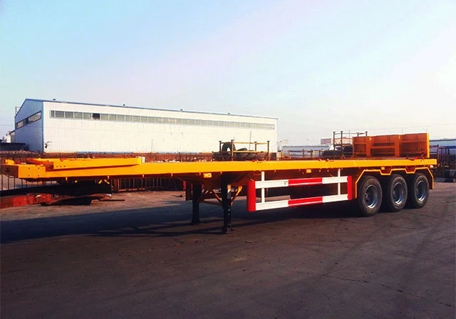 China Hot Sale Flatbed Traktor Trailer med holdbar kvalitet