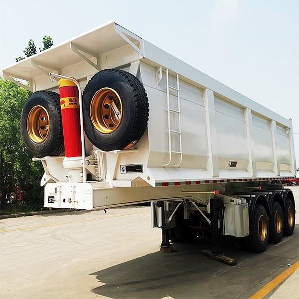 Tung Hydraulisk Løftecylinder Rear Tipper Semi Trailer Sælges