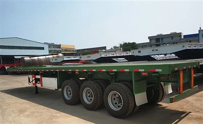 China Hot Sale 3-akslet containerfladvogn med holdbar kvalitet