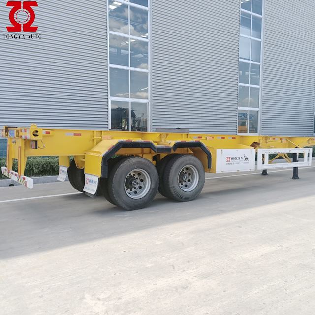 2 Axkes 40ft containertrailer