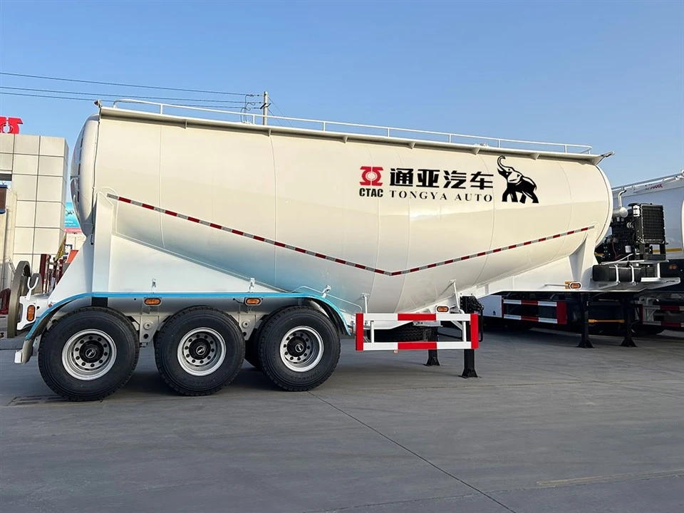 3 Axle 40T Bulk Cement Tanker Semi Trailer suppliers