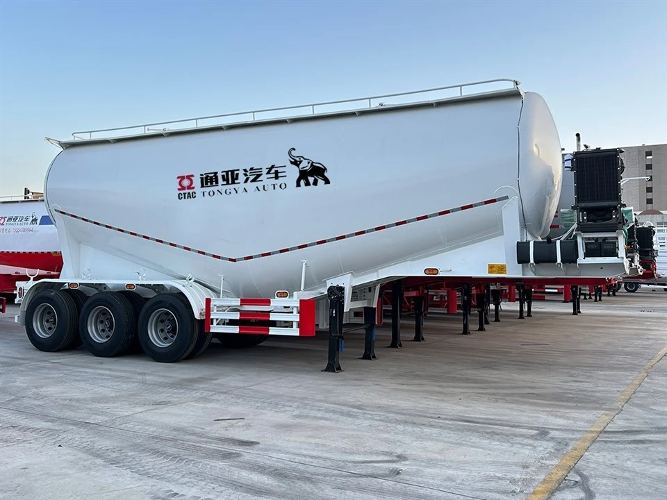 3-akslet bulkcementtankvogn Semitrailer med mekanisk affjedring