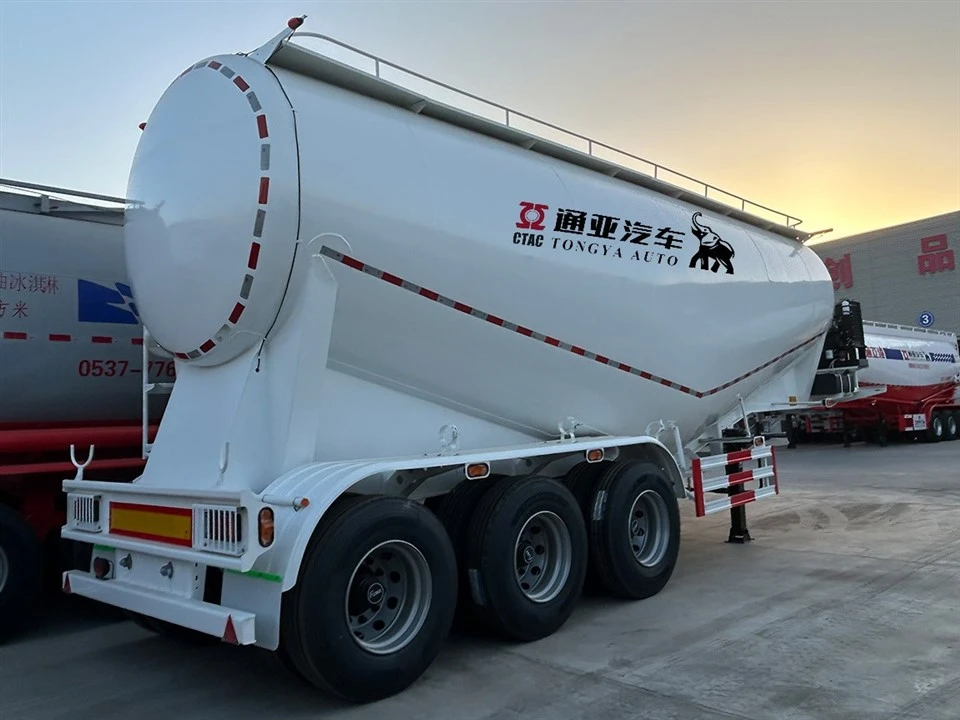 3 Axle Bulk Cement Tanker Semi Trailer With Mechanical Suspension best