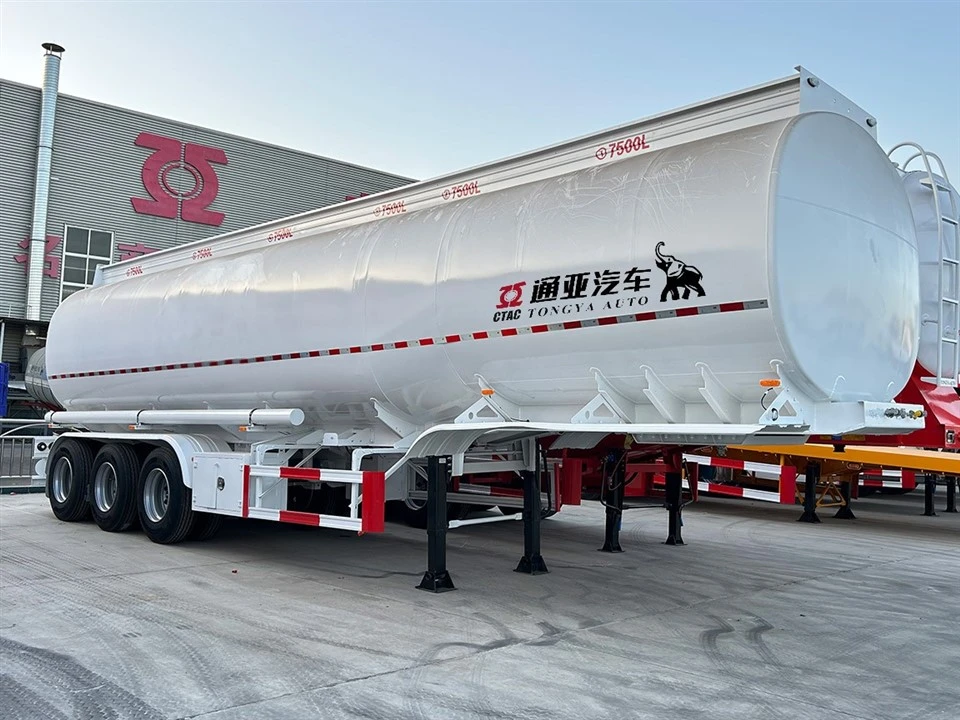 3-akslet Fuwa Oil Tanker Semi Trailer