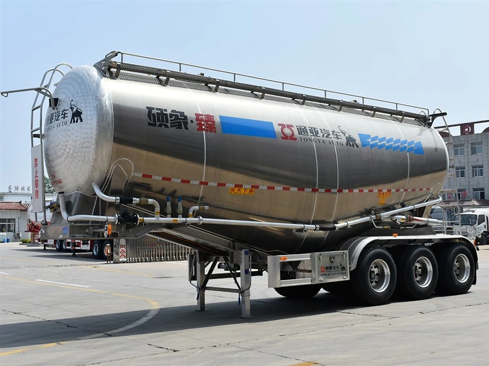 40t aluminium cement tankskib semi trailer