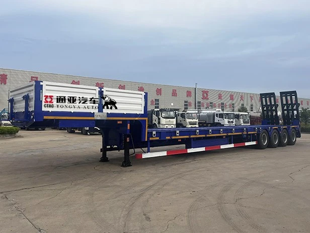 80T lav seng semi trailer med stige