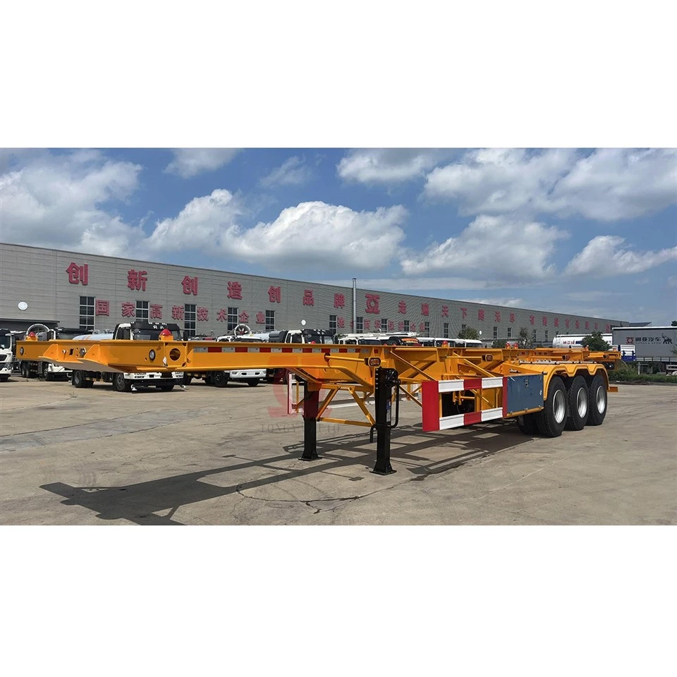 Container Skelet Semi Trailer Med Twist Lock