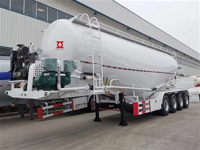 4 Axle 50m3 Bulk Cement Tanker Semi Trailer