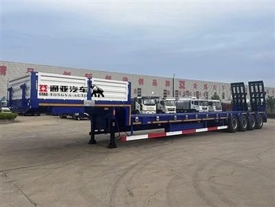 80T lav seng semi trailer med stige