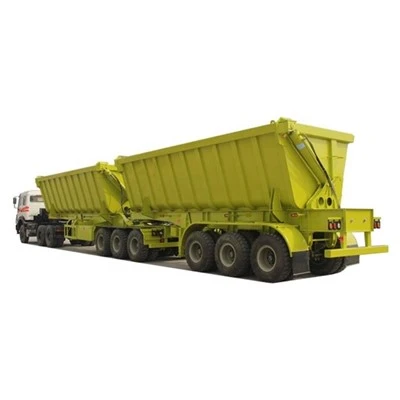 Kina Fabrik TONGYA Mærke U Shape 3alexs HYVA Hydraulisk Løftecylinder Super-link Side Dump Trailer Til salg