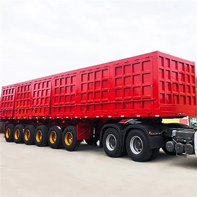 Fremstillet i Kina Hydraulisk Cylinder Side Tipper Semi Trailer Med Verdensklasse Kvalitet
