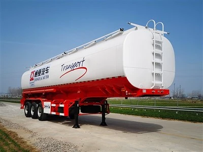 Enkelt dækolie tankskib semi trailer